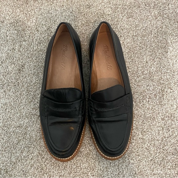 Madewell Black Leather Loafers - Picture 3 of 6